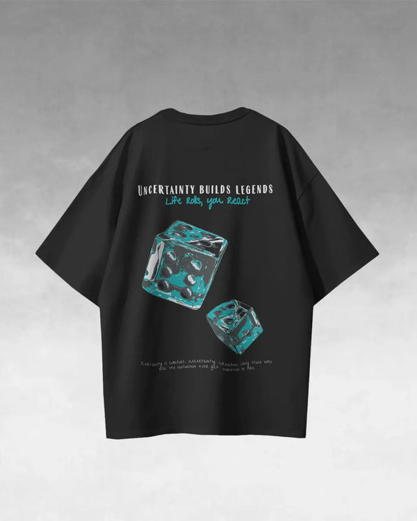 Life Rolls, You React Dice Tee